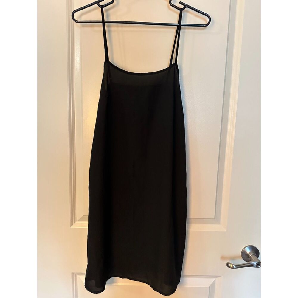 WhoWhatWear Black Slip Dress Size